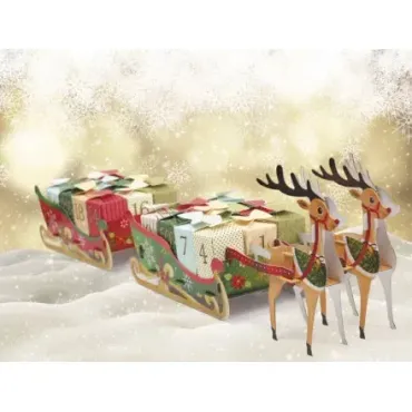 Kit Calendrier de l'Avent - Rennes et traineaux