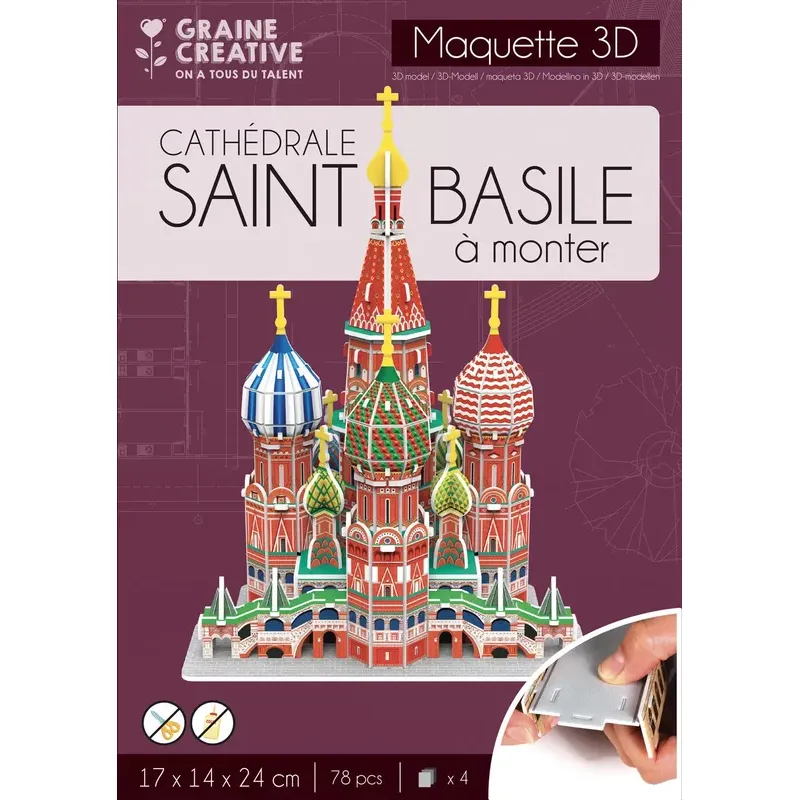 Puzzle 3D maquette - Cathédrale Saint Basil