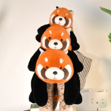 Peluche lestée panda roux Sierra - 32 cm