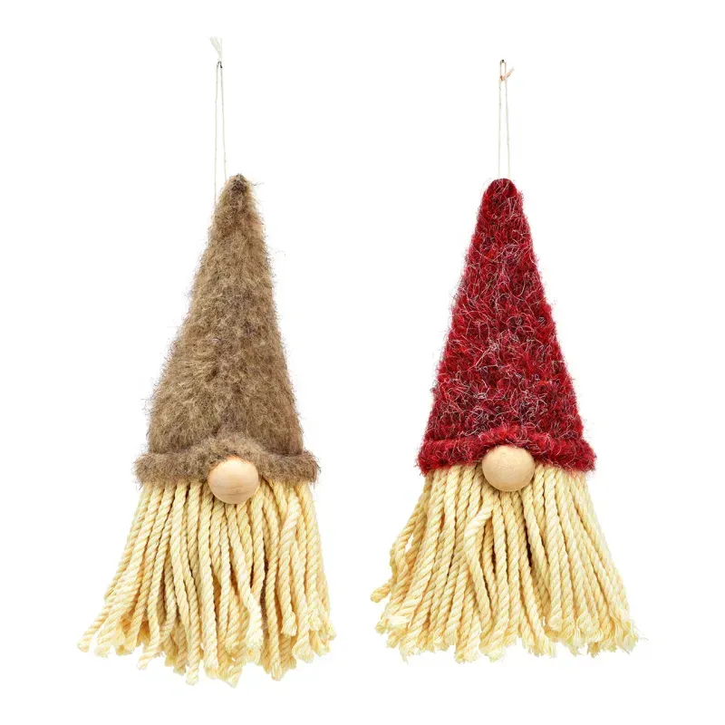 Décoration d'arbre de Noël - Lutin en tissu