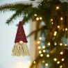 Décoration d'arbre de Noël - Lutin en tissu