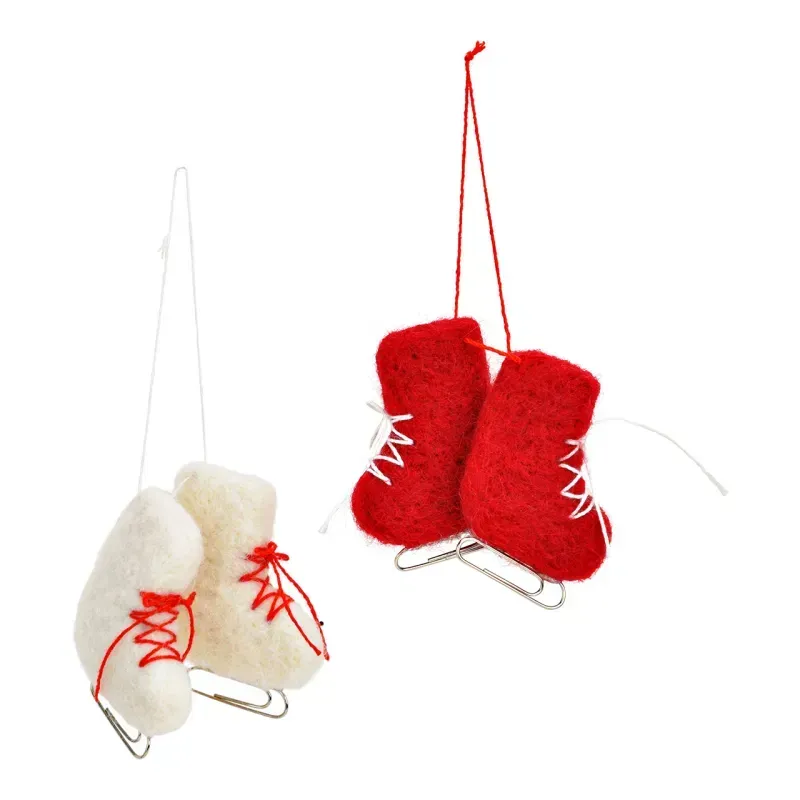 Décoration d'arbre de Noël - Patins à glace en feutre