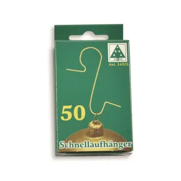 Accroche-boules or - 50 pcs