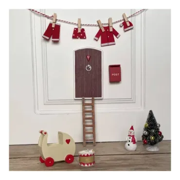 Accessoires porte de lutin - Linge du Père Noël