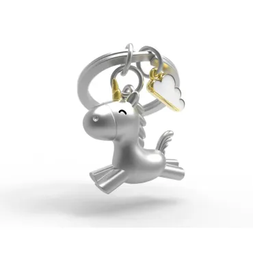 Porte-clés Licorne et nuage