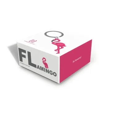 Porte-clés Flamant rose