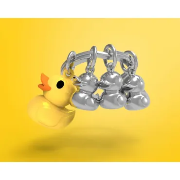 Porte-clés Canard et ses 3 petits