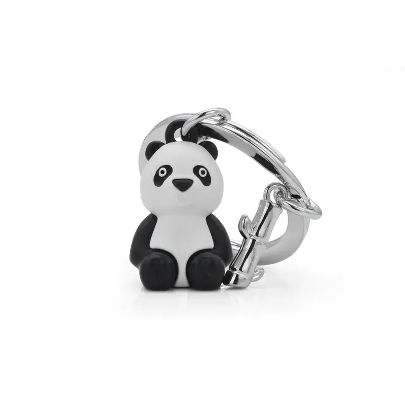 Porte-clés Panda et son bambou