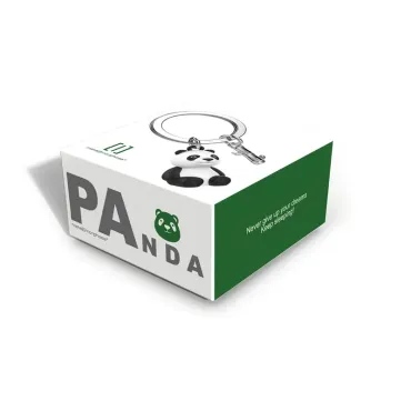 Porte-clés Panda et son bambou
