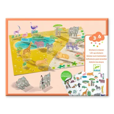 Stickers à relever - Animaux