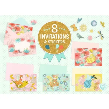 Cartes d'invitation Fées...