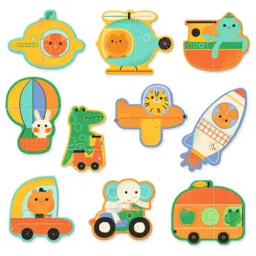 Puzzle duo Véhicules Djeco