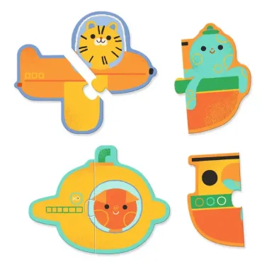 Puzzle duo Véhicules Djeco