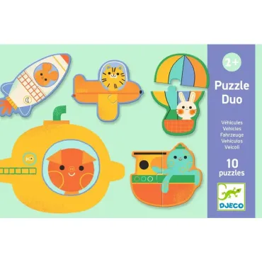 Puzzle duo Véhicules Djeco