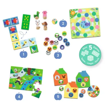 Coffret 5 jeux - A la ferme