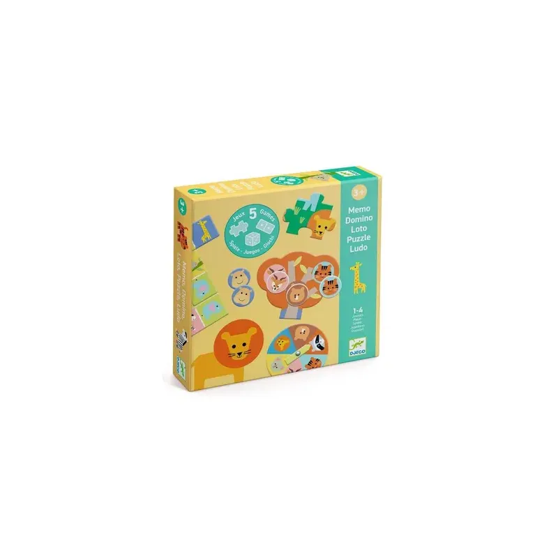 Coffret de 5 jeux - Animaux sauvages