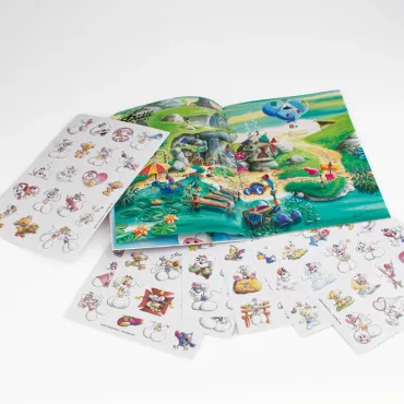 Cahier avec stickers repositionnables A5