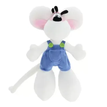 Peluche Diddl en salopette Bleue - 30cm