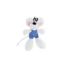 Porte-clés Diddl peluche en salopette Bleue - 15cm