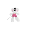 Porte-clés Diddl peluche en salopette Rose - 15cm