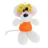 Porte-clés peluche Diddlina en robe orange - 15cm