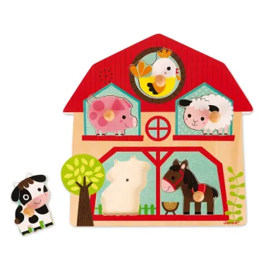 Puzzle musical Copains Ferme 5 pcs