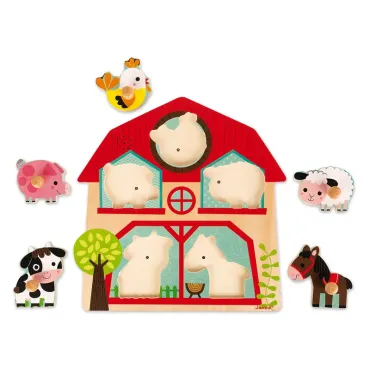 Puzzle musical Copains Ferme 5 pcs