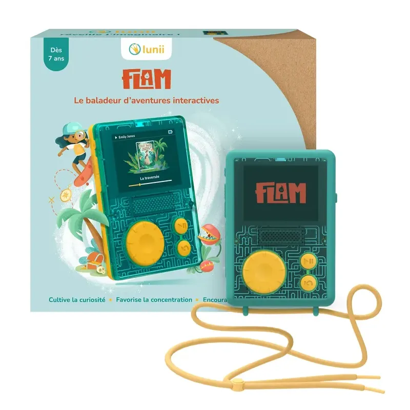 FLAM - Baladeur audio + Coque verte