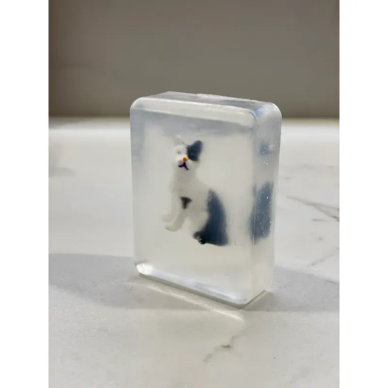 Savon avec figurine - Chat