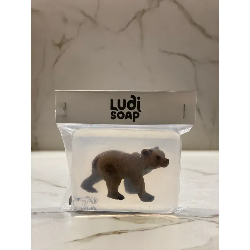 Savon avec figurine - Ours Brun