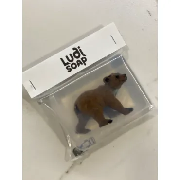 Savon avec figurine - Ours Brun