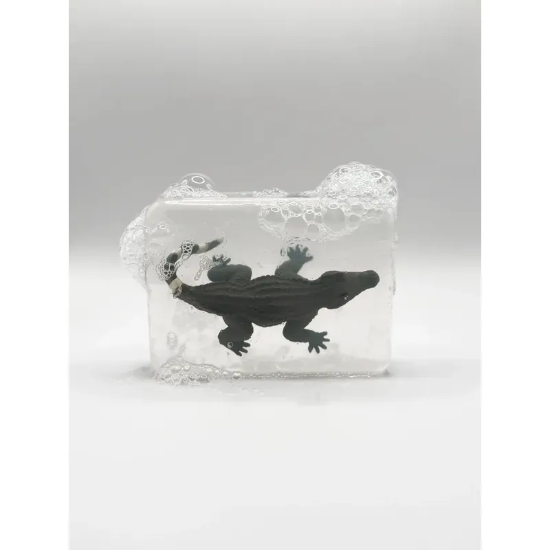 Savon avec figurine - Crocodile