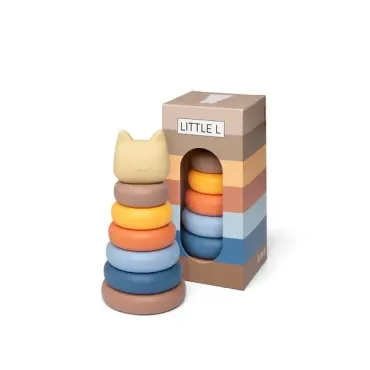 Tour à empiler - Chat - Couleurs pastels