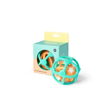 Lot de 2 balles sensorielles - Verte et orange