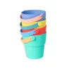 Seaux empilables en silicone