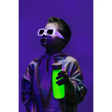 Bouteille sensorielle float - Jaune fluo