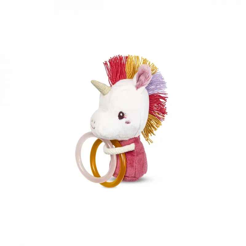 Mini-hochet Lena la licorne