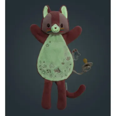 Doudou marionnette phosphorescent Jeanne