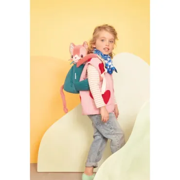 Sac à dos doux Jeanne le chat