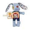 Peluche phosphorescente et livre en tissu Jules le chien