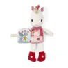 Peluche phosphorescente et livre en tissu Lena la licorne