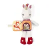 Peluche phosphorescente et livre en tissu Lena la licorne