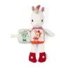 Peluche phosphorescente et livre en tissu Lena la licorne