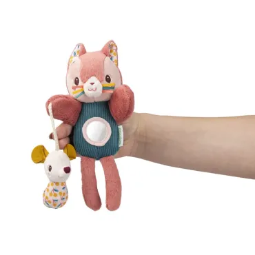 Peluche marionnette à doigts Jeanne le chat