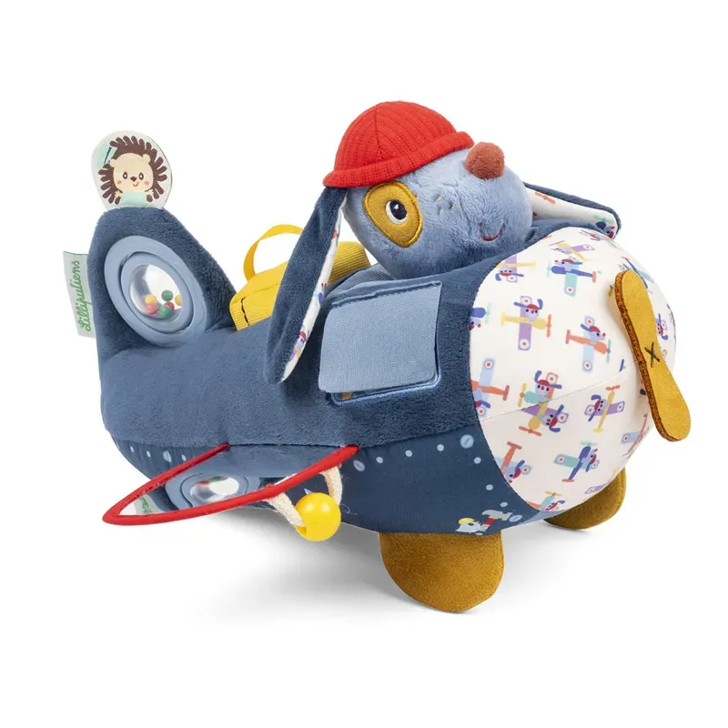 Jouet d'activités avion pour bébé Jules le chien