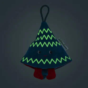 Décoration de Noël - Lutin en tissu réversible et phosphorescent Lilli