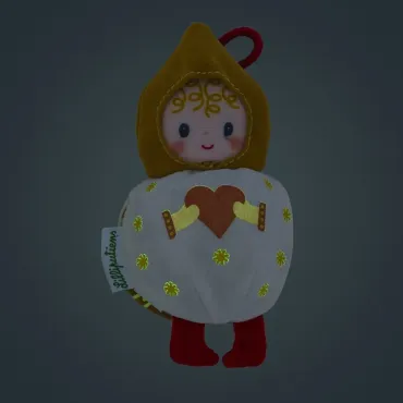 Décoration de Noël - Lutin en tissu réversible et phosphorescent Mimmi