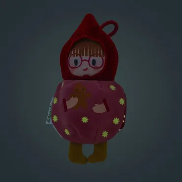 Décoration de Noël - Lutin en tissu réversible et phosphorescent Bibbi