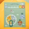 Calendrier enfant en tissu "Au fil du temps"
