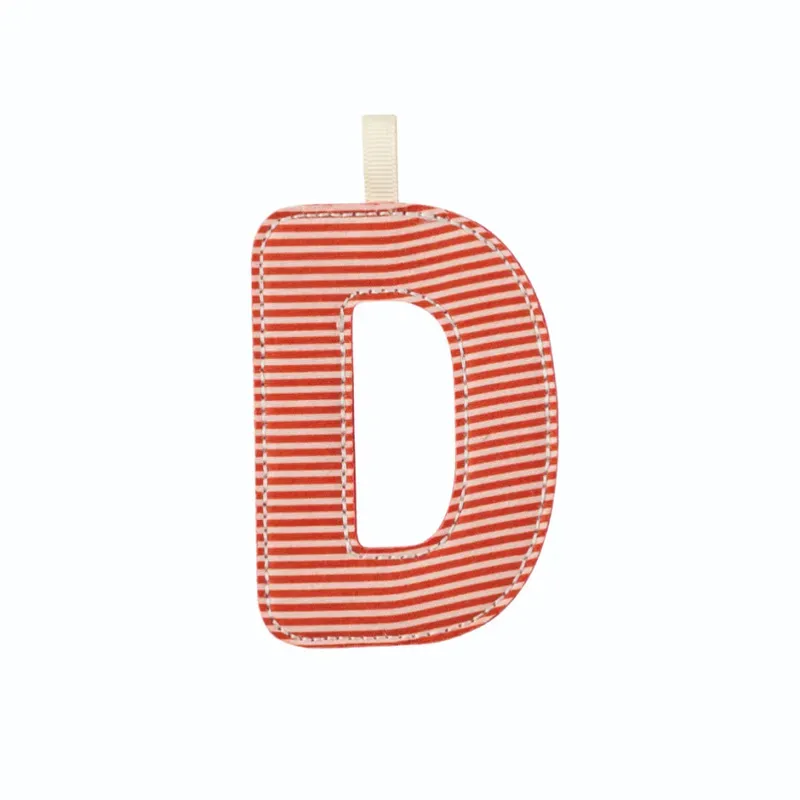 Lettre D en tissu phosphorescente